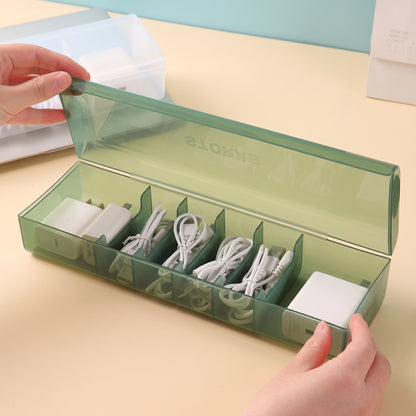 6-Compartment Desktop Storage Box