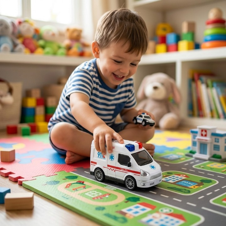 Ultimate Emergency Ambulance Toy (Random Color)