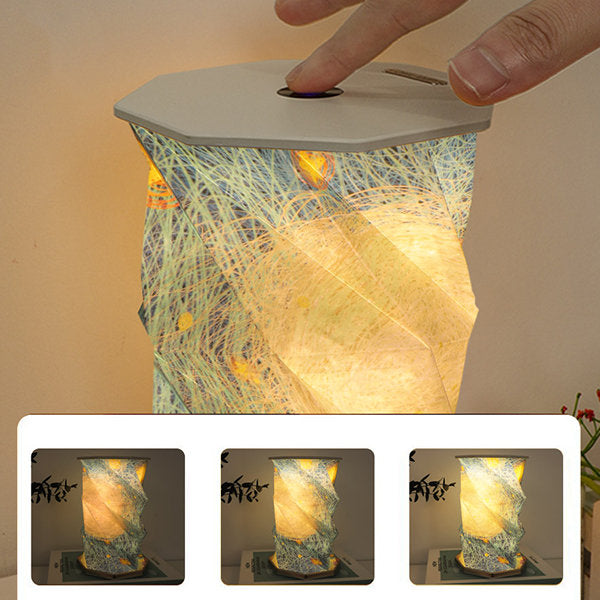 USB Rechargeable Foldable Paper Table Lamp