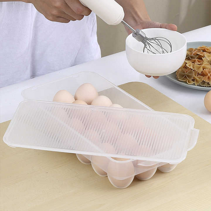 15 Slots Egg Tray With Lid