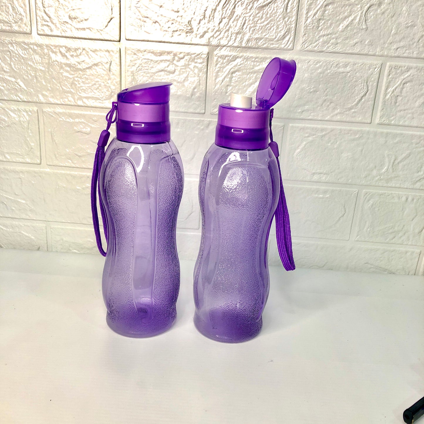 Pack Of 2 - Plastic Water Bottle