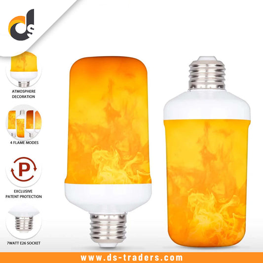 LED Dynamic Flame Effect Light Bulb