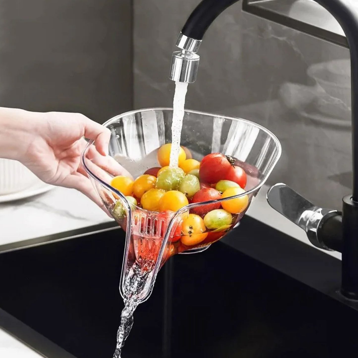 Transparent Multifunctional Drain Basket