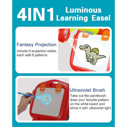 4in1 Kids Projector Easel Board Set