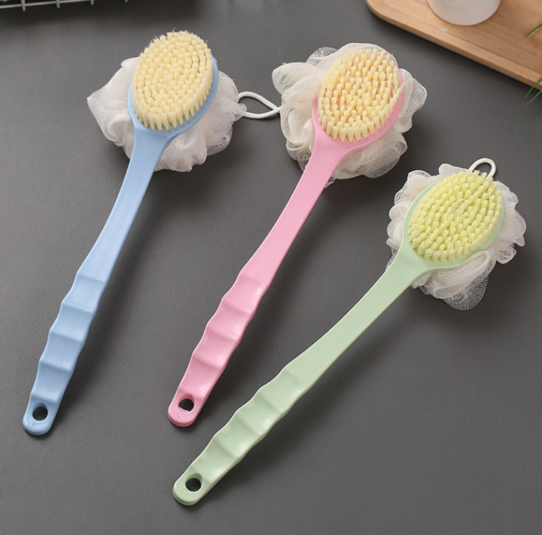 Long Handle Double-sided Bath Ball Shower Brush