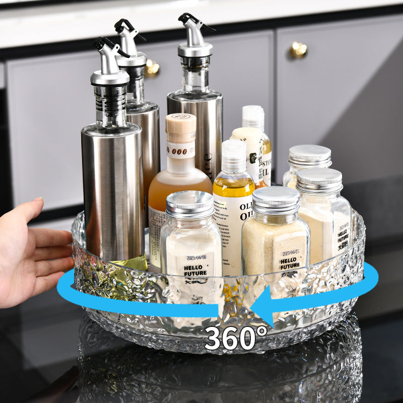 360 Rotatable Frosted Acrylic Multifunctional Tray