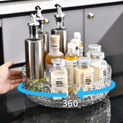 360 Rotatable Frosted Acrylic Multifunctional Tray