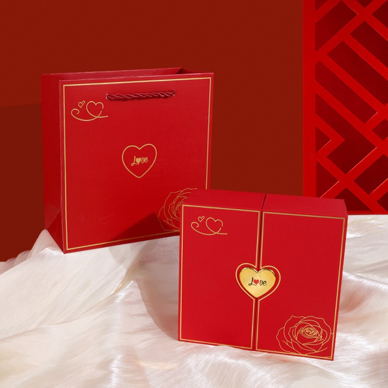 Rose Flower Jewelry Storage Gift Box