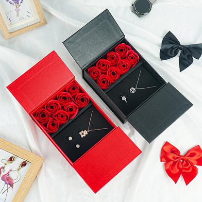 Rose Flower Jewelry Storage Gift Box