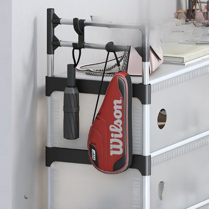 Multi-Functional Storage Cabinet with Coat Rack & Hooks