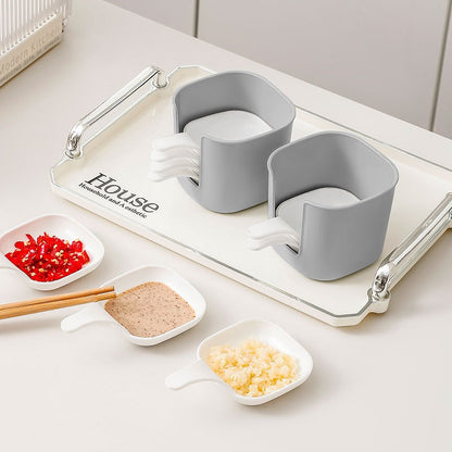 6PCs Plastic Sauce Dish Set