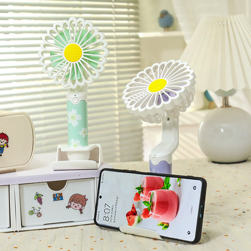 USB Rechargeable Desktop Fan with Night Light