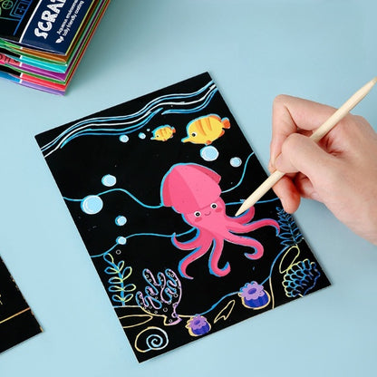 Kids Scratch Drawing Cards (8PCs Random)