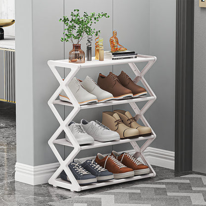 X-Type 4 Layer Foldable Fashion Shoe Organizer Stand