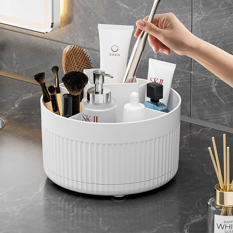 360° Rotating Desktop Makeup Brush Organizer