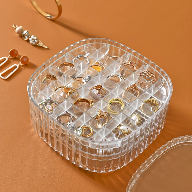 2 Layer Crystal Jewelry Storage Box