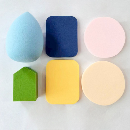 6 Pcs Beauty Blender Makeup Sponge Set