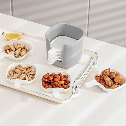6PCs Plastic Sauce Dish Set