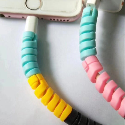 4 Pcs Spiral Silicone Cable Protectors.