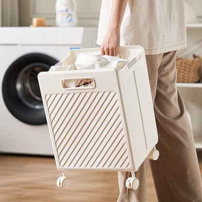 Foldable laundry Hamper basket with Wheels