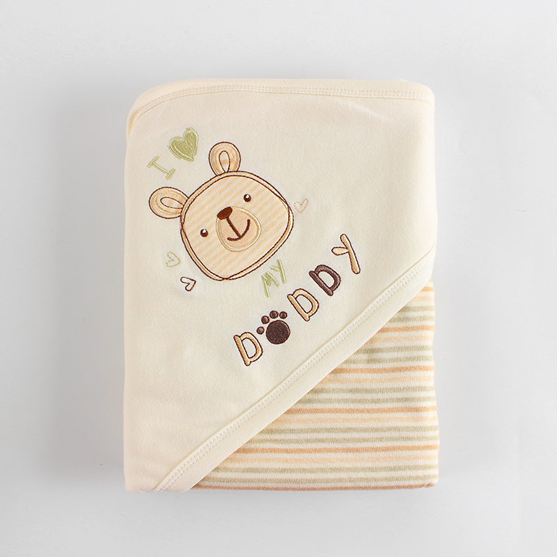 Newborn Baby Swaddle Wrapping Cloth with Head