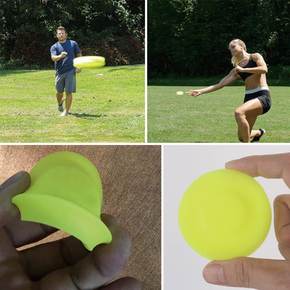 Creative Mini Silicon Frisbee Hand Push