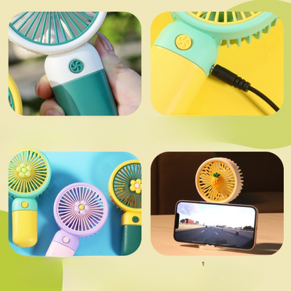 Mini Handheld USB Rechargeable Fan
