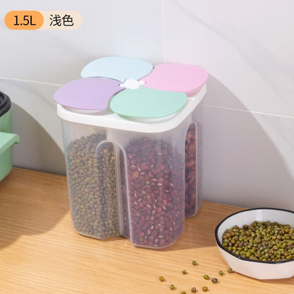 4 Grid Cereal Storage Container
