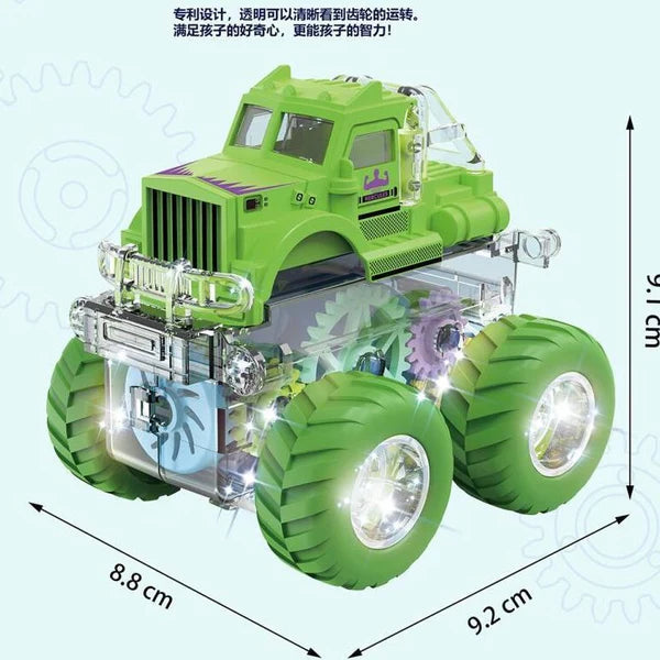 Friction Gear Light-Up Mad Car Toy