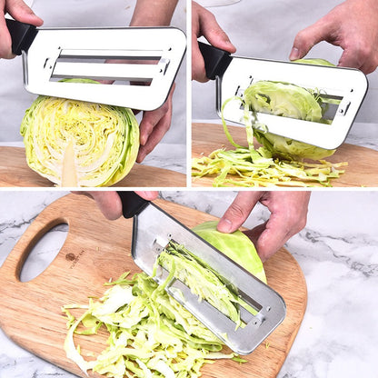 Stainless Steel Double Blade Slicer Cutter