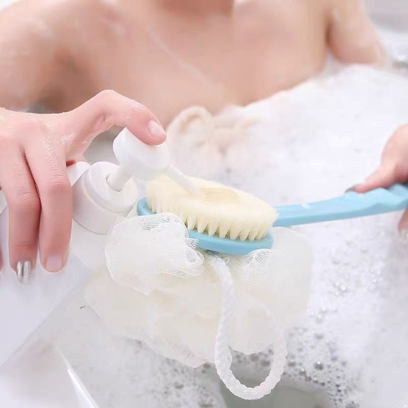 Long Handle Double-sided Bath Ball Shower Brush
