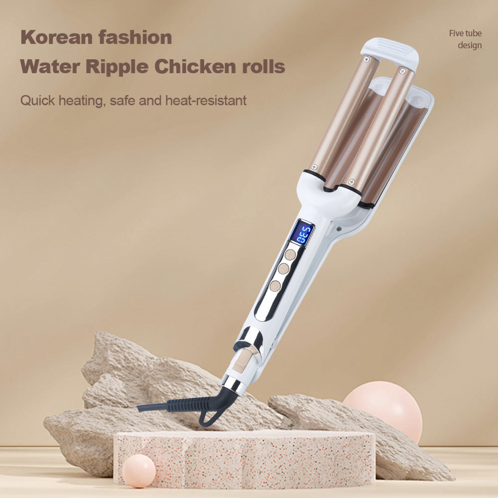 3 Barrels Hair Curling Iron with Lcd Display