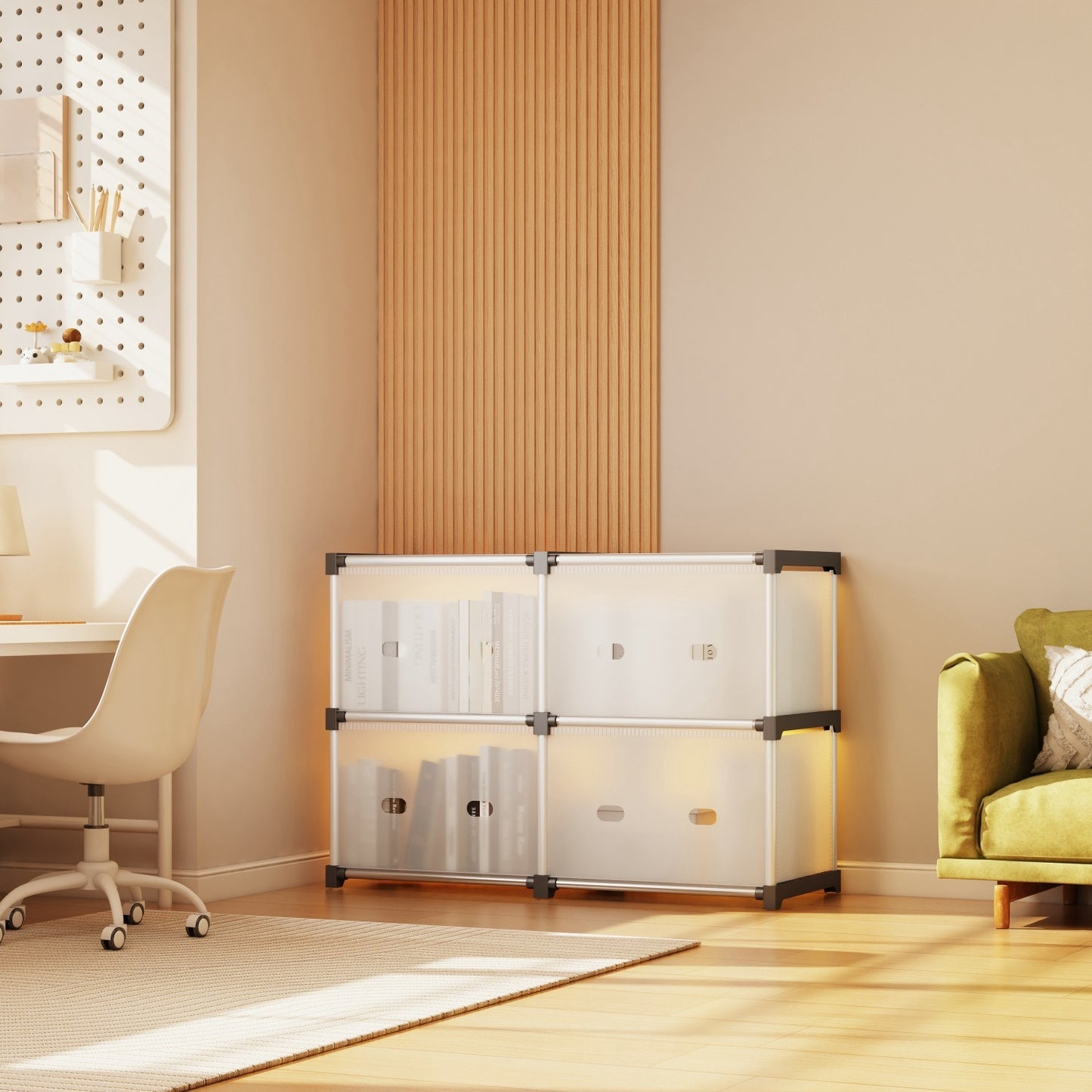 Multi Layer Dust-proof Cabinet Storage Shelf