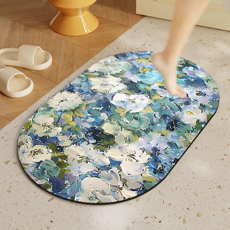 Super Absorbent Silicon Non Slip Bathroom Mat