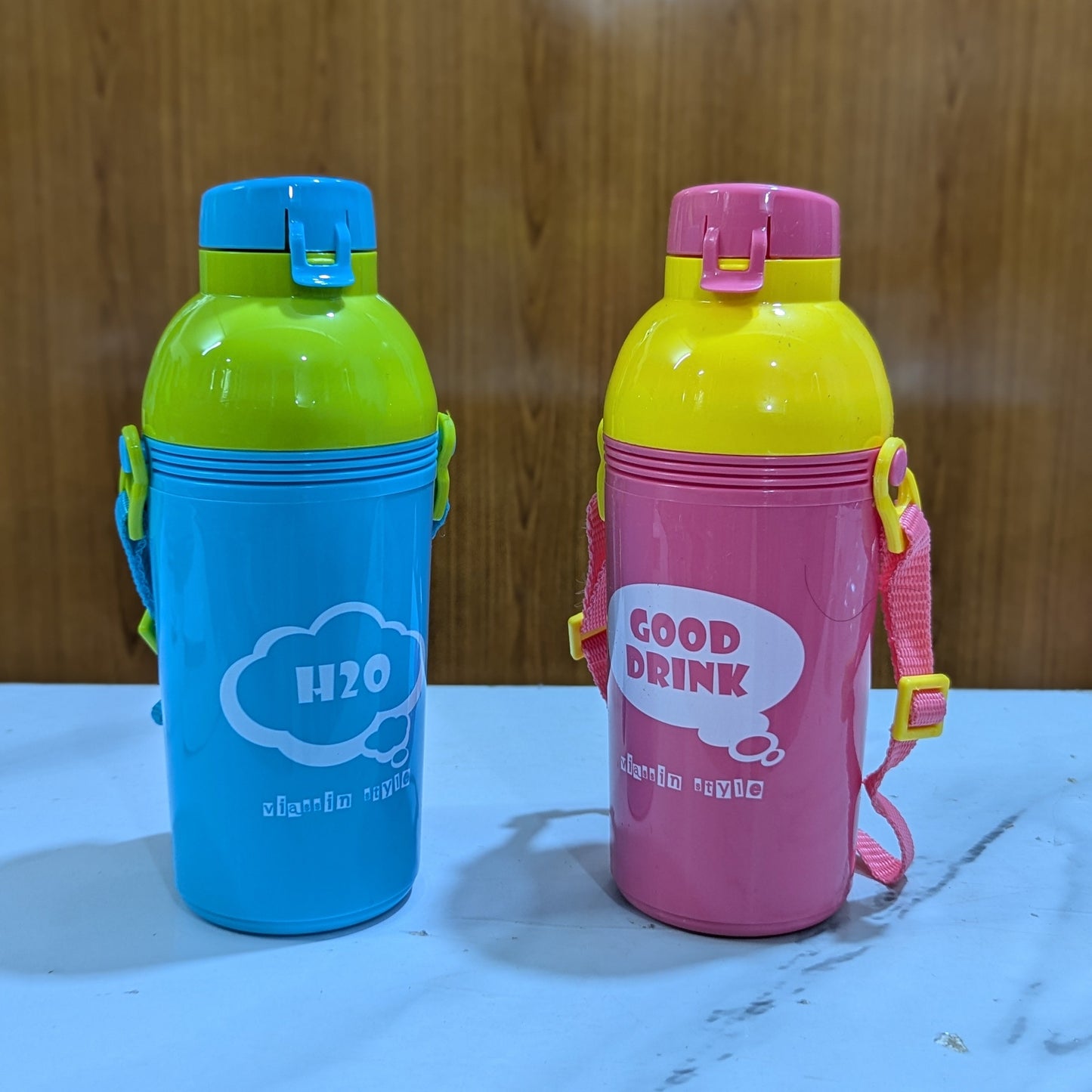 Portable Plastic School Water Bottle