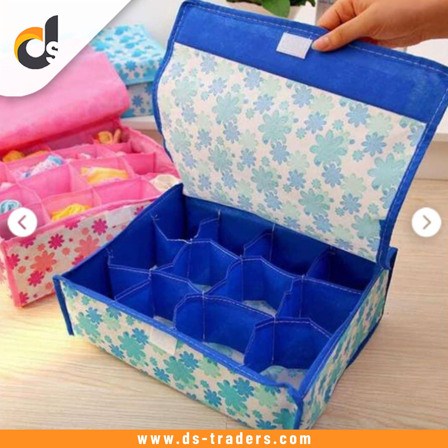 Printed Foldable Underwear & Socks Organizer