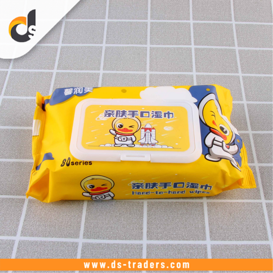 Soft Cotton Face Wet Wipes - 80pcs