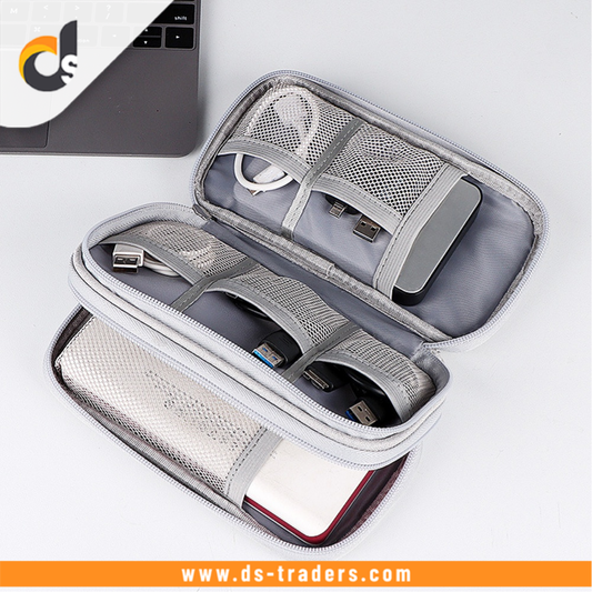 Travel Storage Organizer Dual Zip Pouch Bag