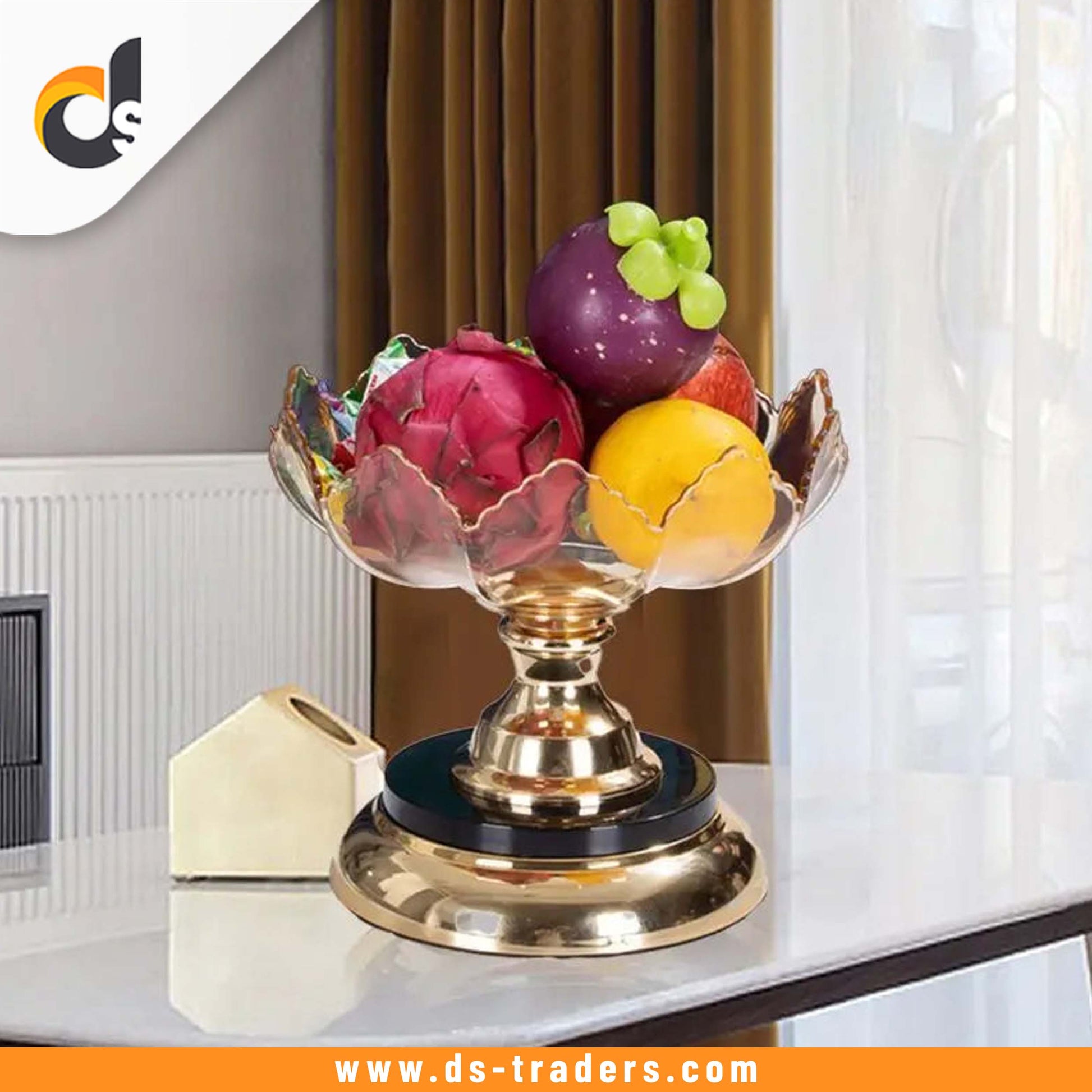 Rotating Acrylic Table Fruit Stand