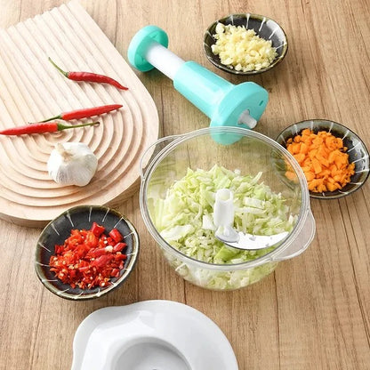 Multifunctional Manual Push Chopper 2-Liter