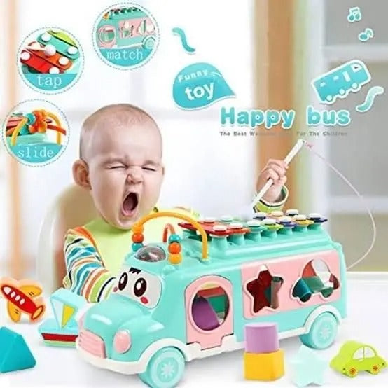 Bus Xylophone Music Instrument Kids Toy