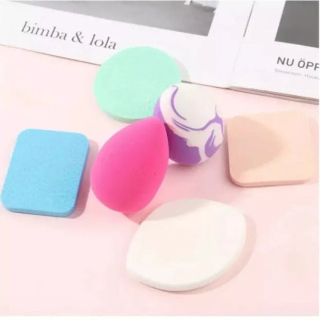 6 Pcs Beauty Blender Makeup Sponge Set