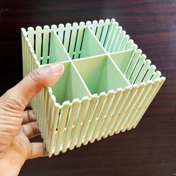 6 Section Plastic Square Spoon Holder