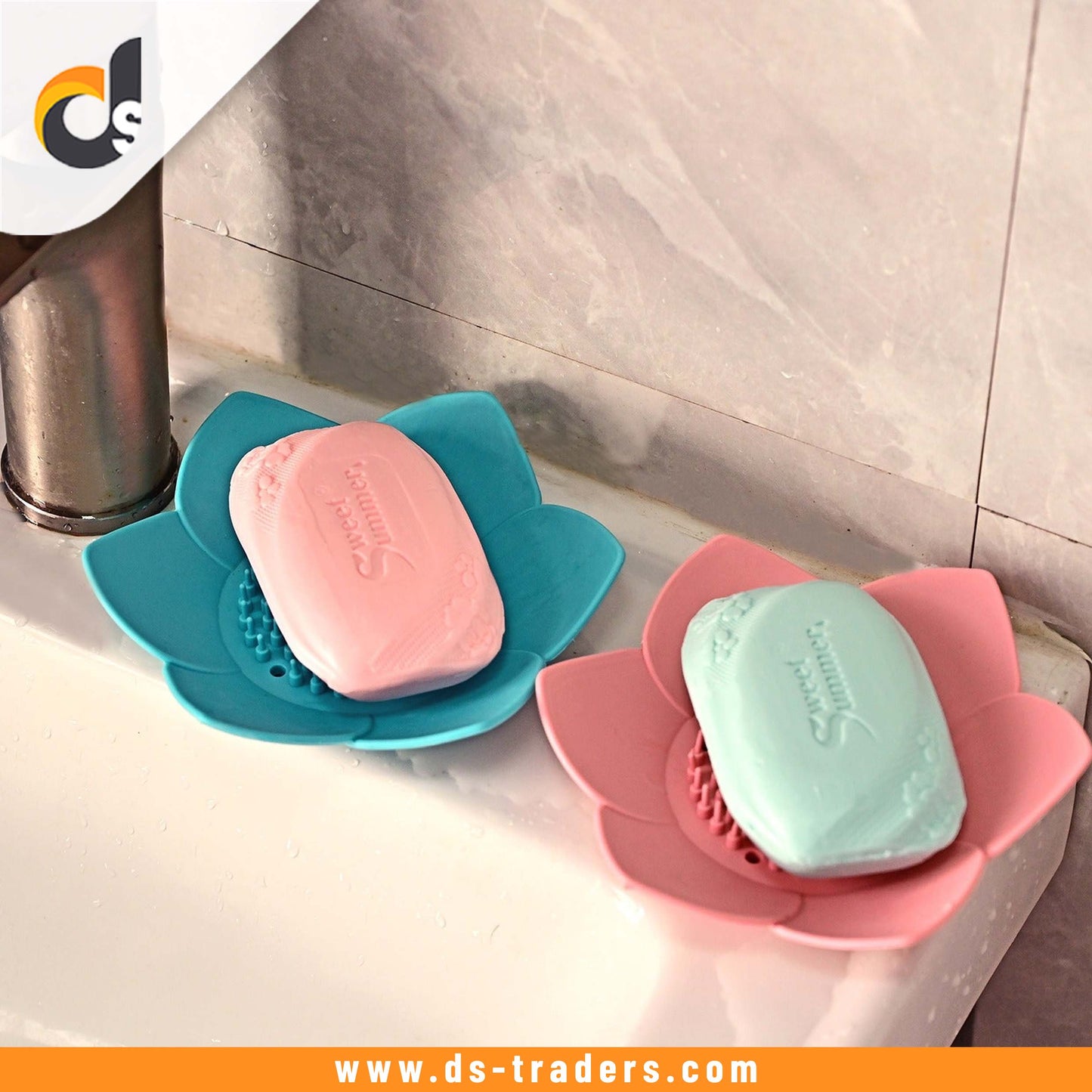 Silicone Flower Drain Soap Holder