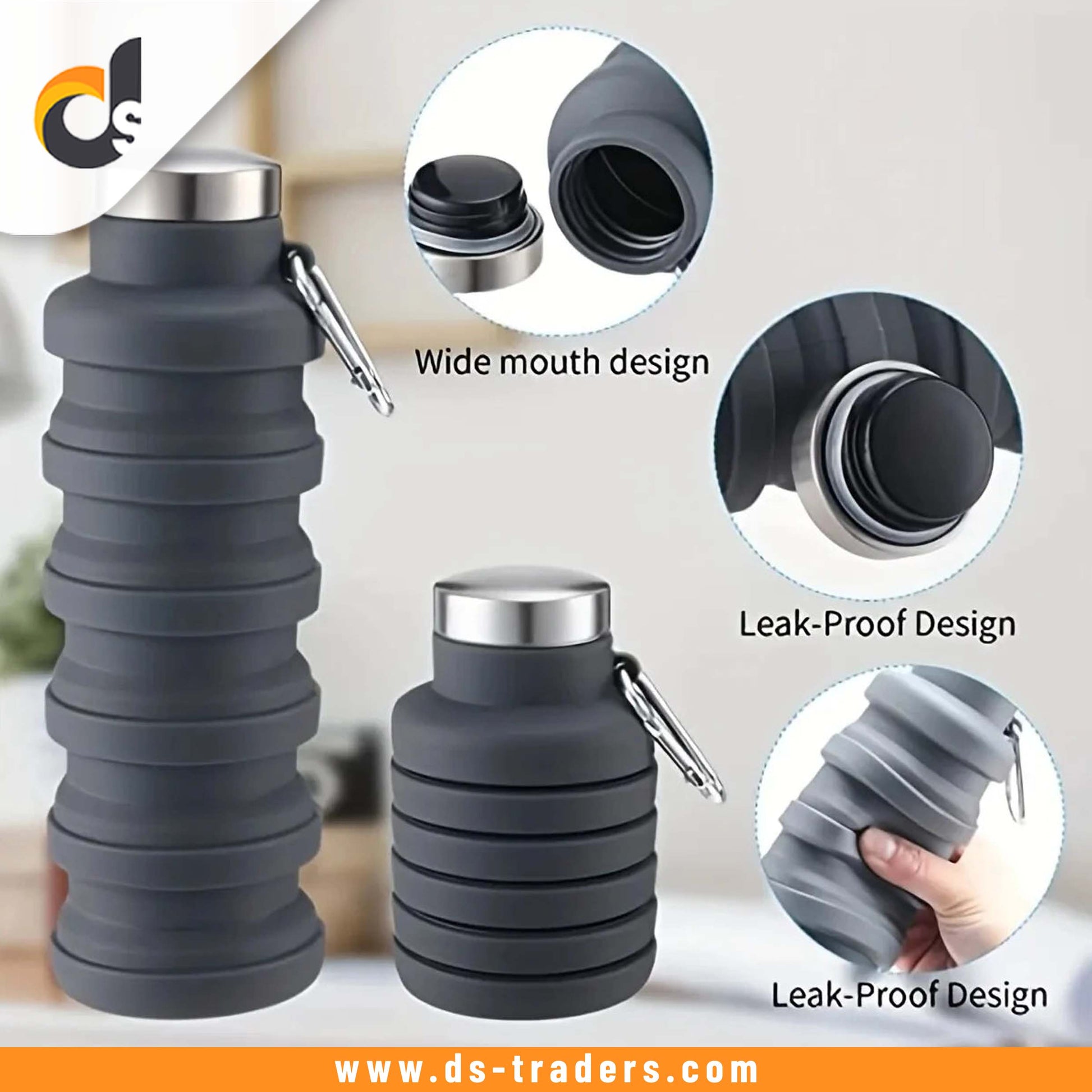 Silicone Retractable Water Bottle