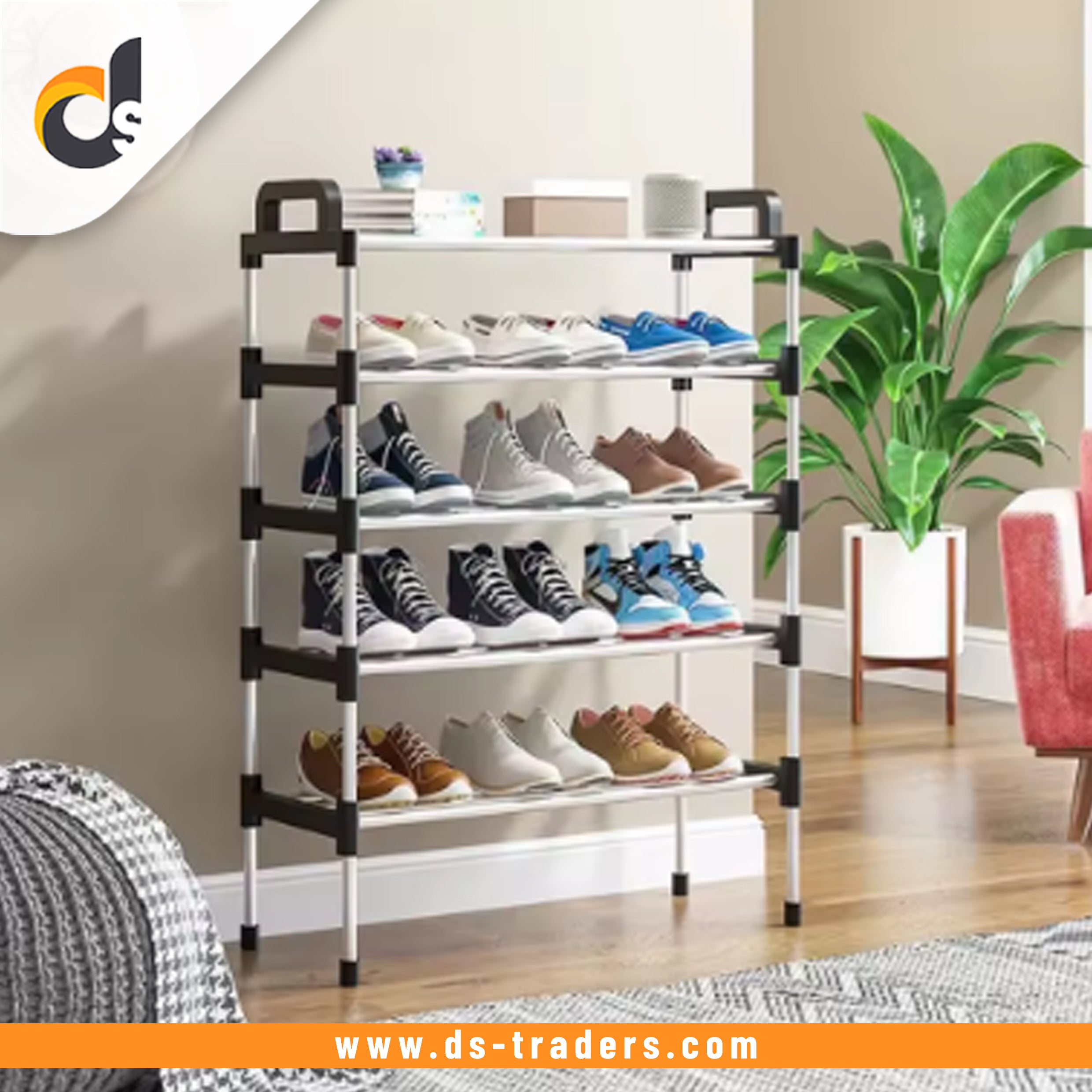 Stainless Steel Multi Layer Shoe Rack – DS Traders