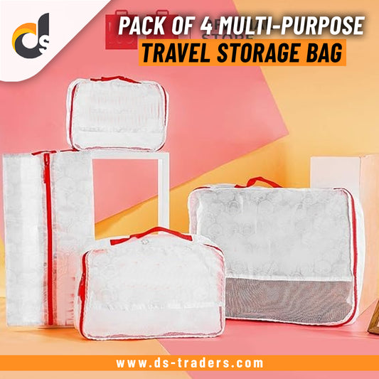 Pack Of 4 - Multi-Purpose Travel Storage Bag