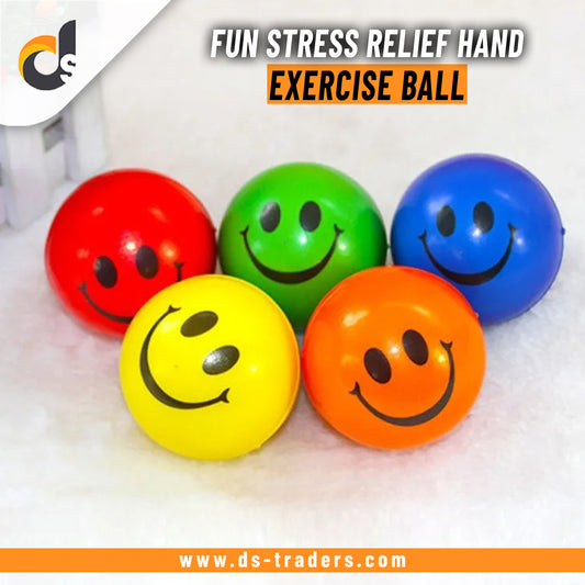 Pack Of 2 - Fun Stress Relief Hand Exercise Ball  (Random Design)