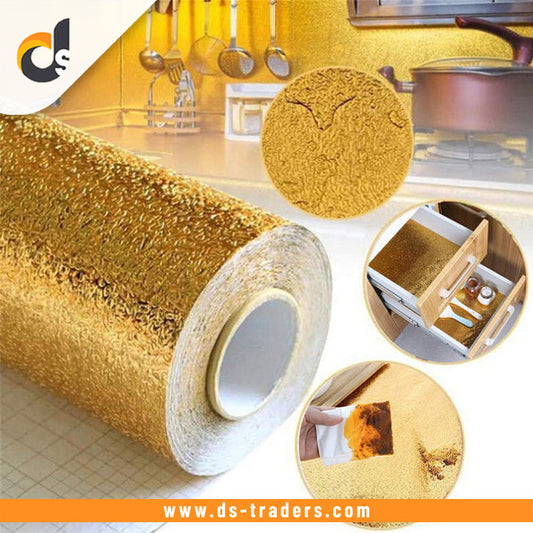 Golden Aluminum Sticker Sheet For Kitchen