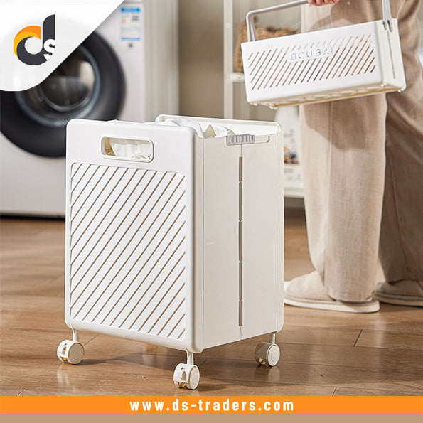 Foldable laundry Hamper basket with Wheels